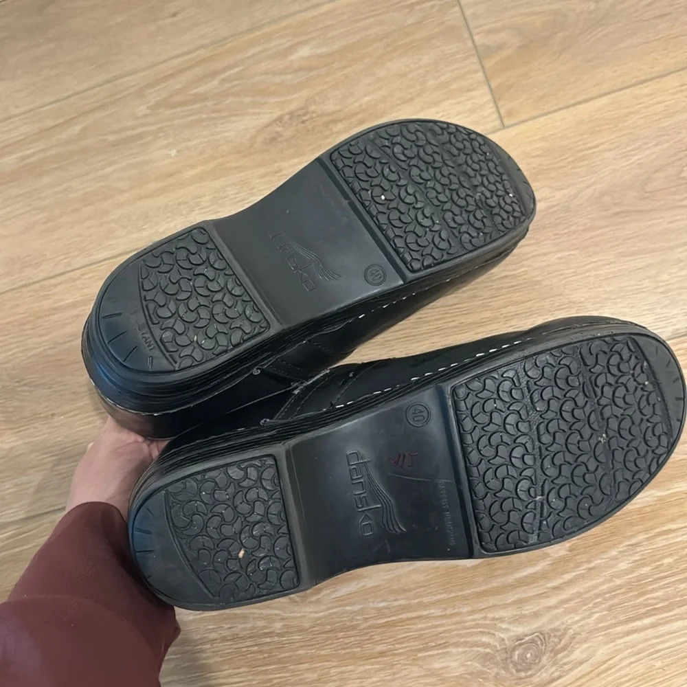Dansko Professional Black Cabrio leather clogs women size 39 - Picture 5 of 10